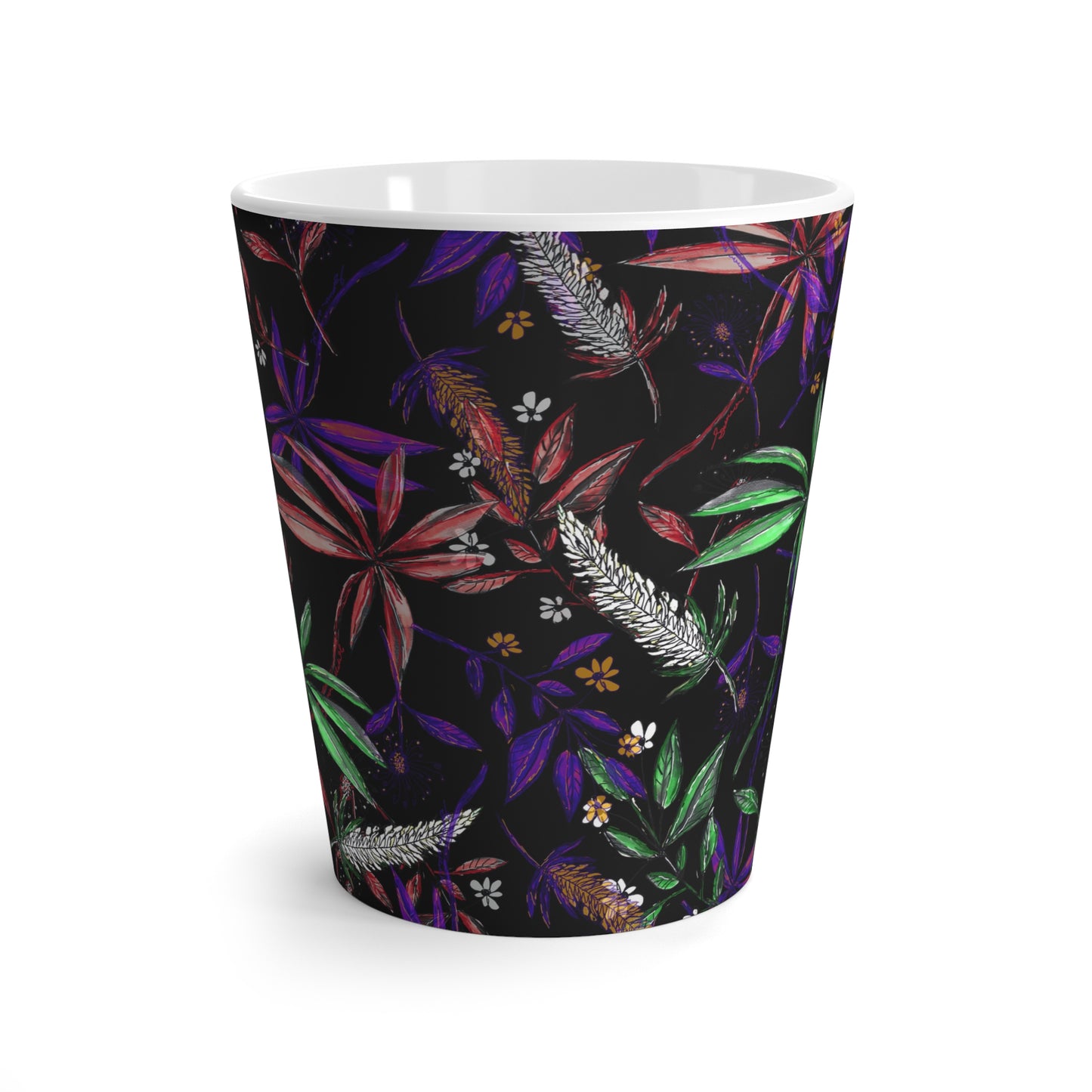 Latte Mug, Singapore Botanics Inspired Gift for Her, Birthday Coffee Cup, Teacher Appreciation Present, Unique Kitchen Decor