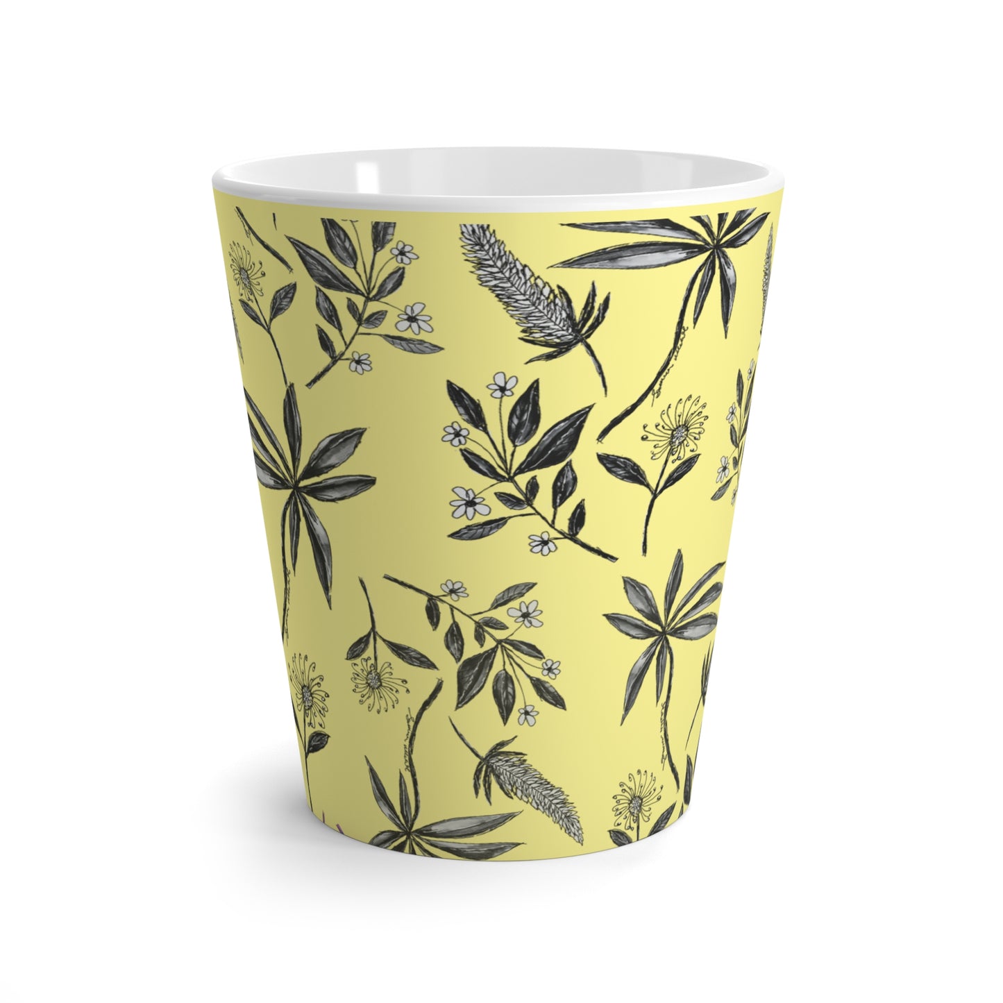 Yellow Singapore Botanics Coffee Mug - Unique Coffee Lover Gift for Birthday, Teachers, Galentine's Day, Ramadan, Eid Luxury Gifting