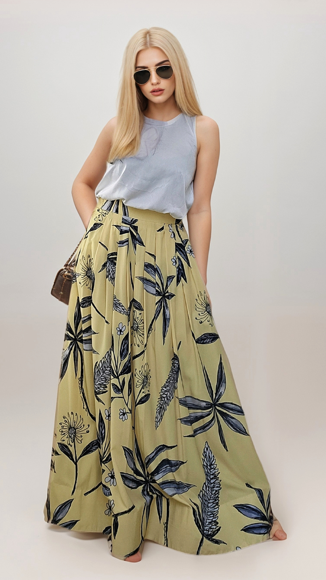 The Botanica Maxi Skirt - Singapore in Bloom