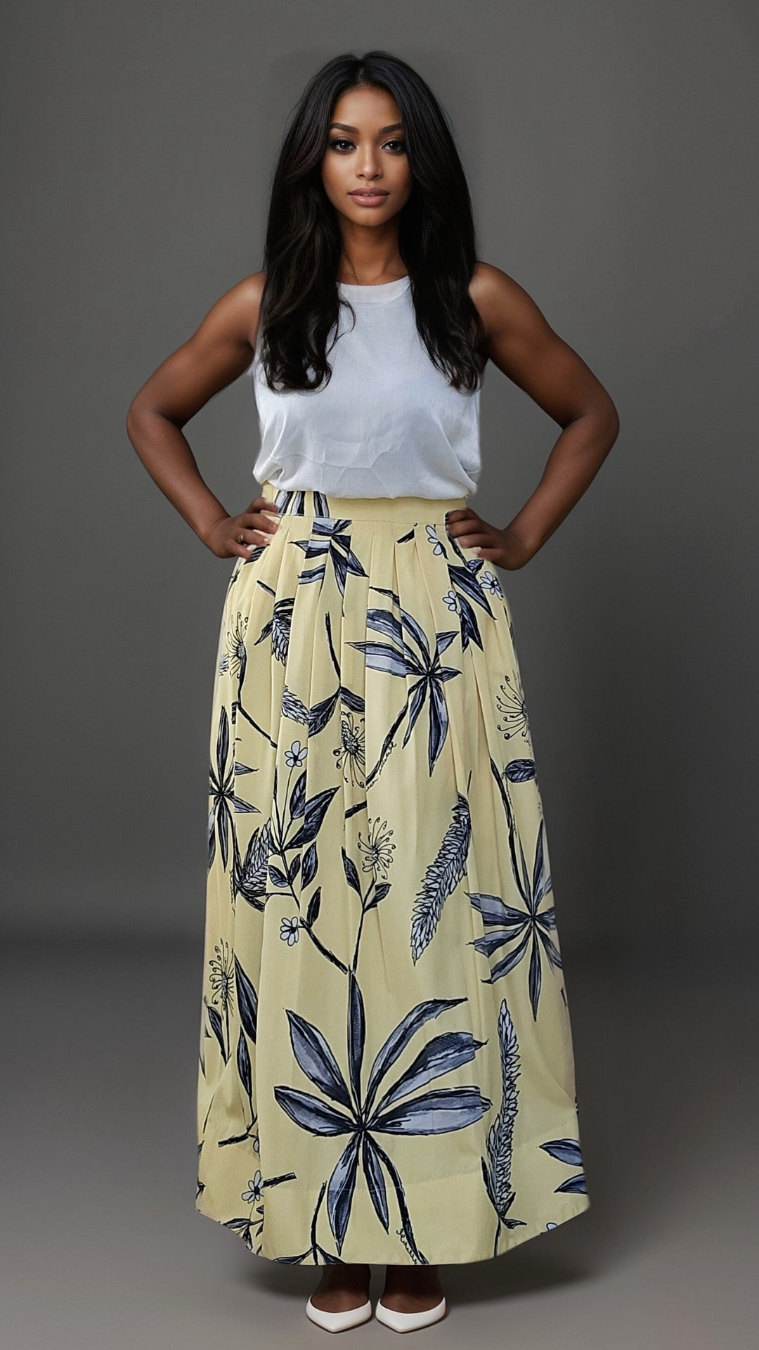 The Botanica Maxi Skirt - Singapore in Bloom