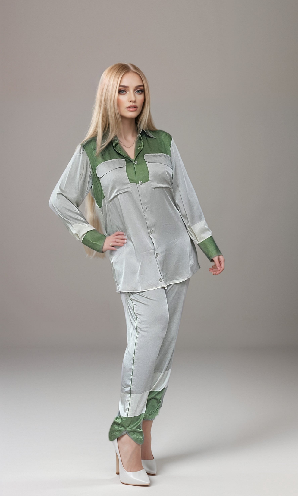 The Amalfi - Mulberry Charmeuse Set