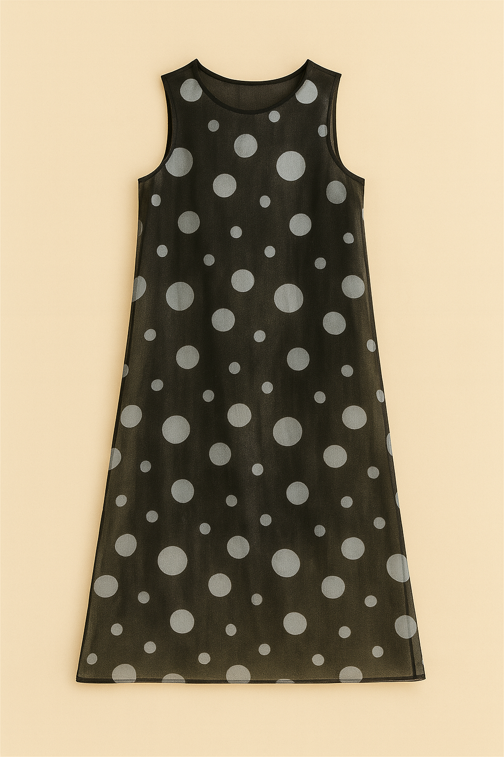 Black Beyond Delicate Polka Dot Shift Dresses