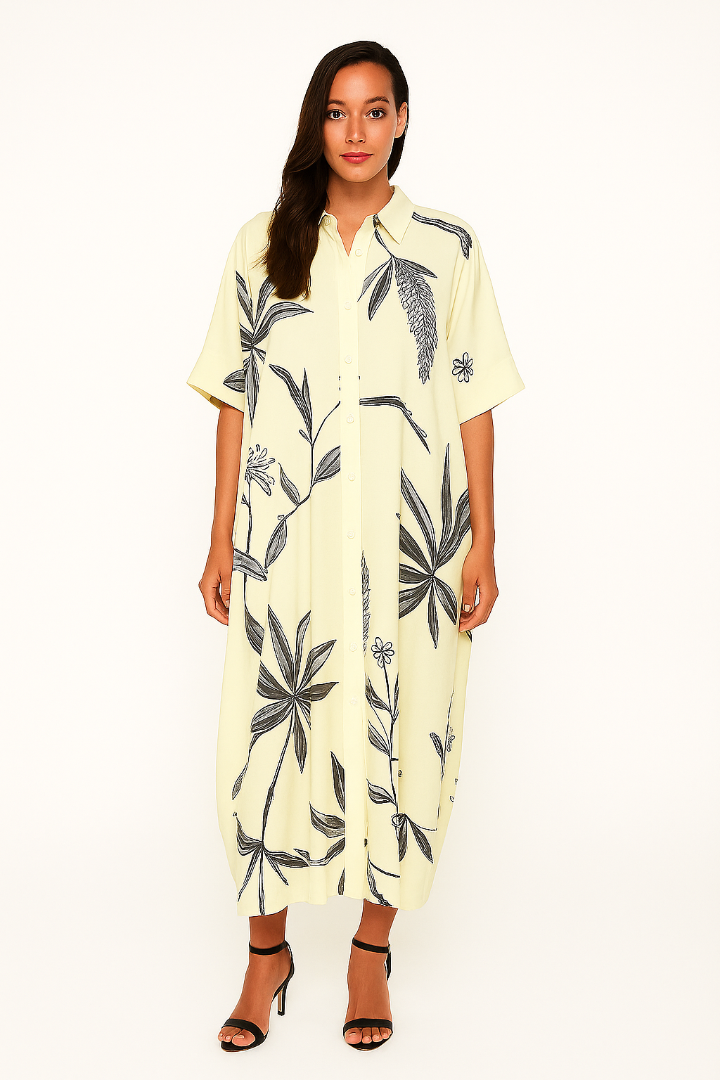 Fuchsia Botanica kaftan shirt set⁸