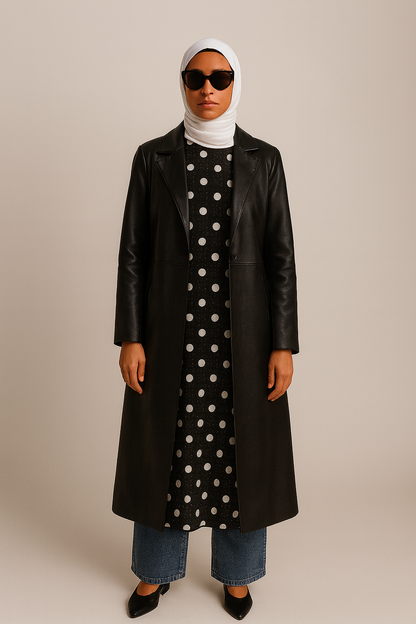 Black Beyond Delicate Polka Dot Shift Dresses