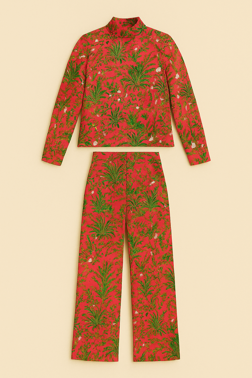 Crimson Forest Top and Pant Set