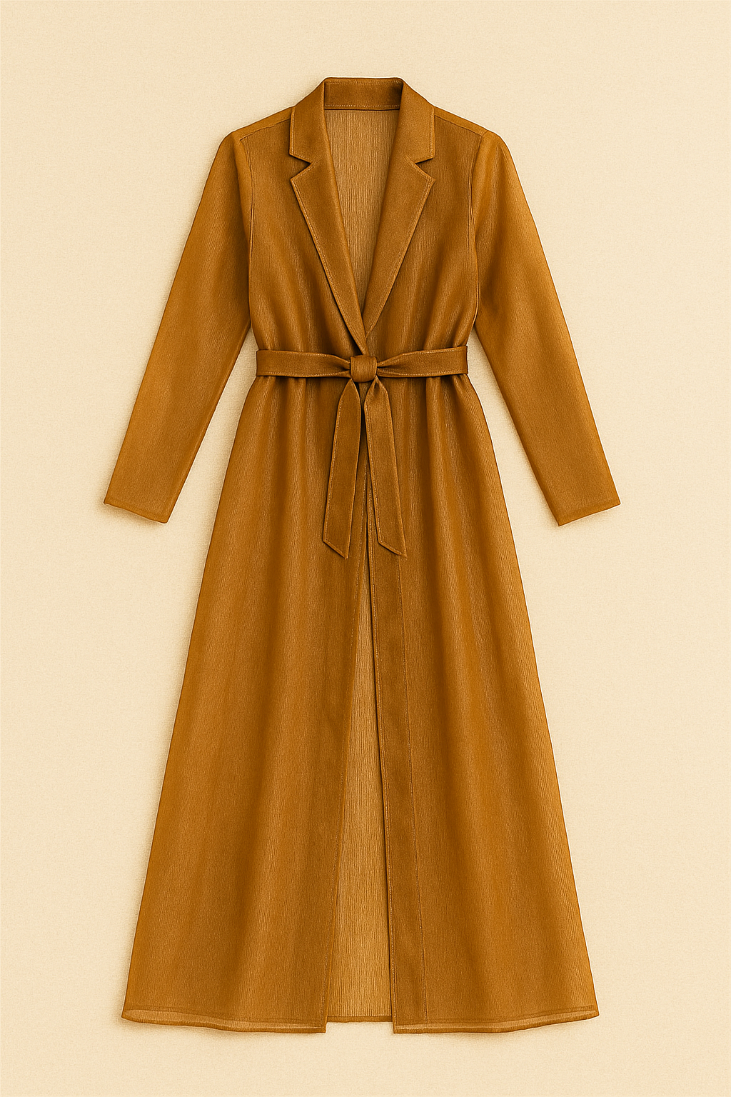 BRONZE ORGANZA COAT DRESS