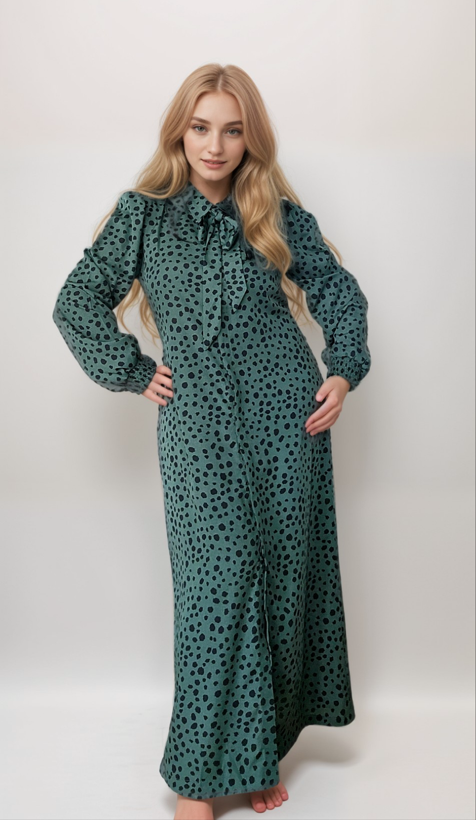 Laos A-Line Dress with Necktie