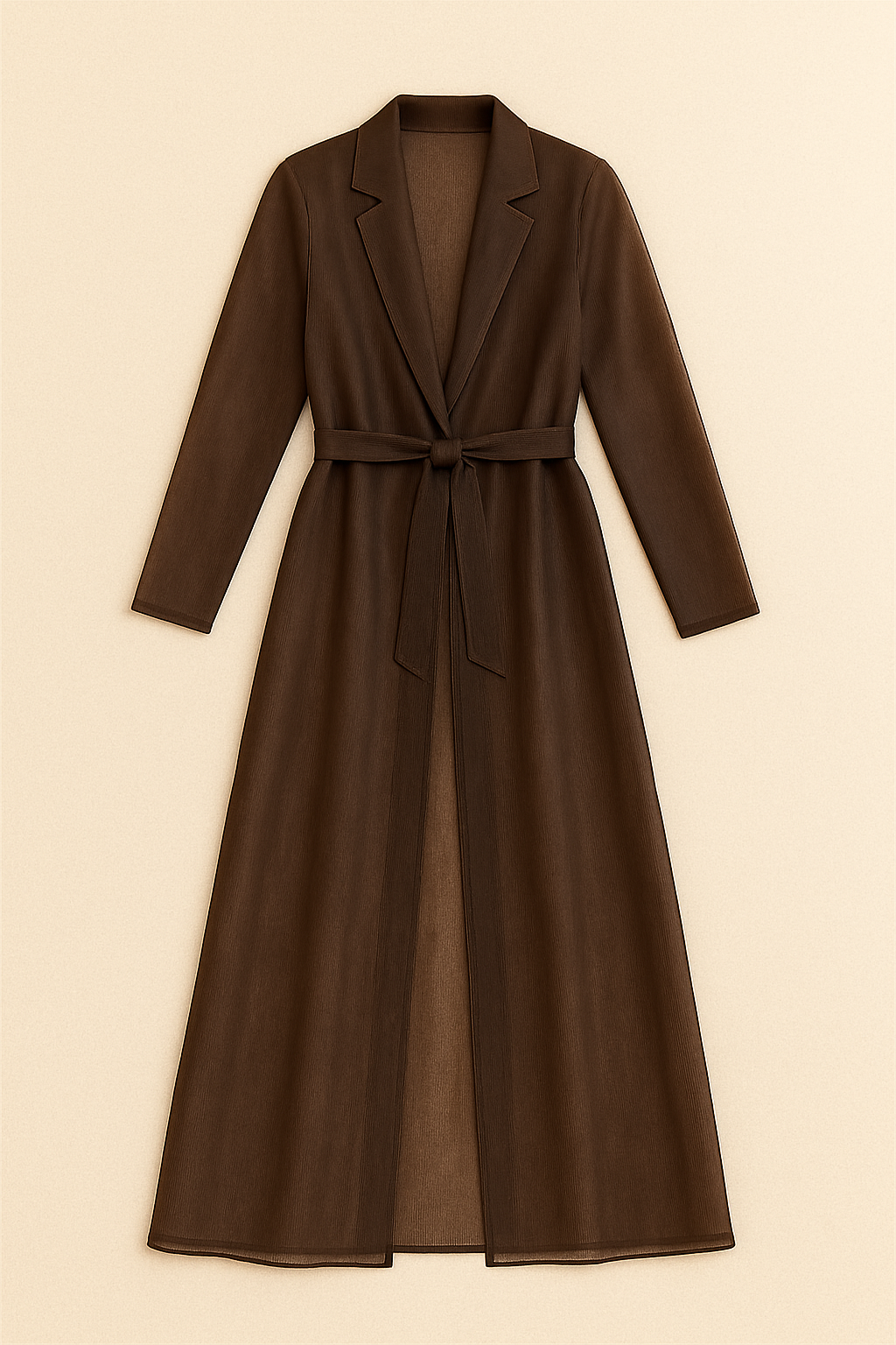 ESPRESSO ORGANZA COAT DRESS
