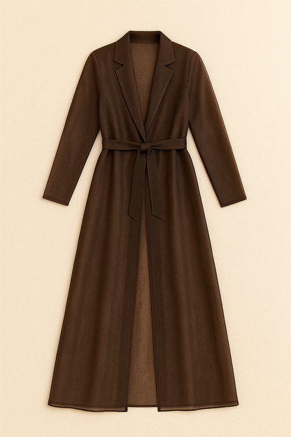 ESPRESSO ORGANZA COAT DRESS