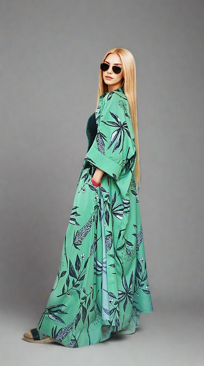 Fuchsia Botanica kaftan shirt set⁸